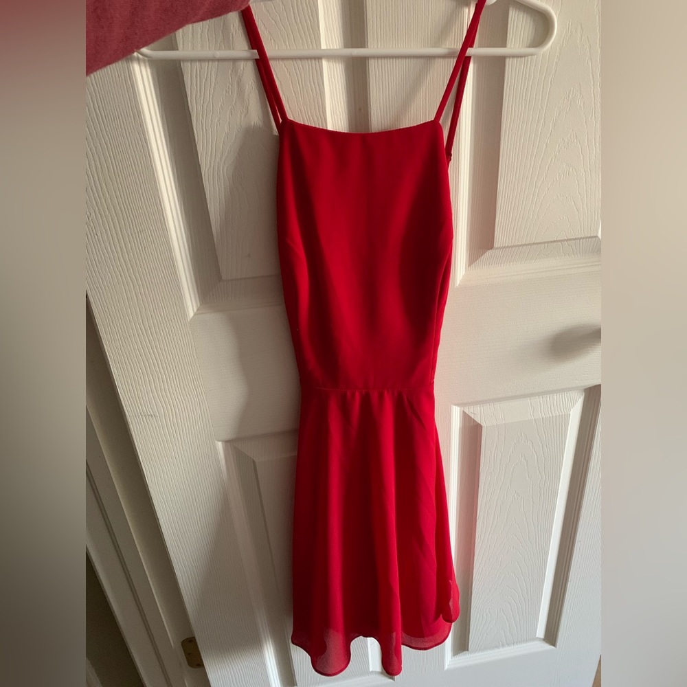 Women’s small red dress